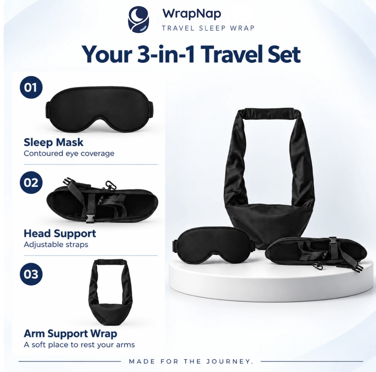 WrapNap™ 3-in-1 Travel Sleep Wrap